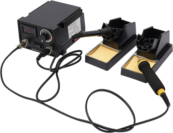 Doppel-Stift-Brenner, 80W, 21 Spitzen, Für Holz & Leder, Schwarz | Repomanda, 80W, 2 Brennstifte, 21