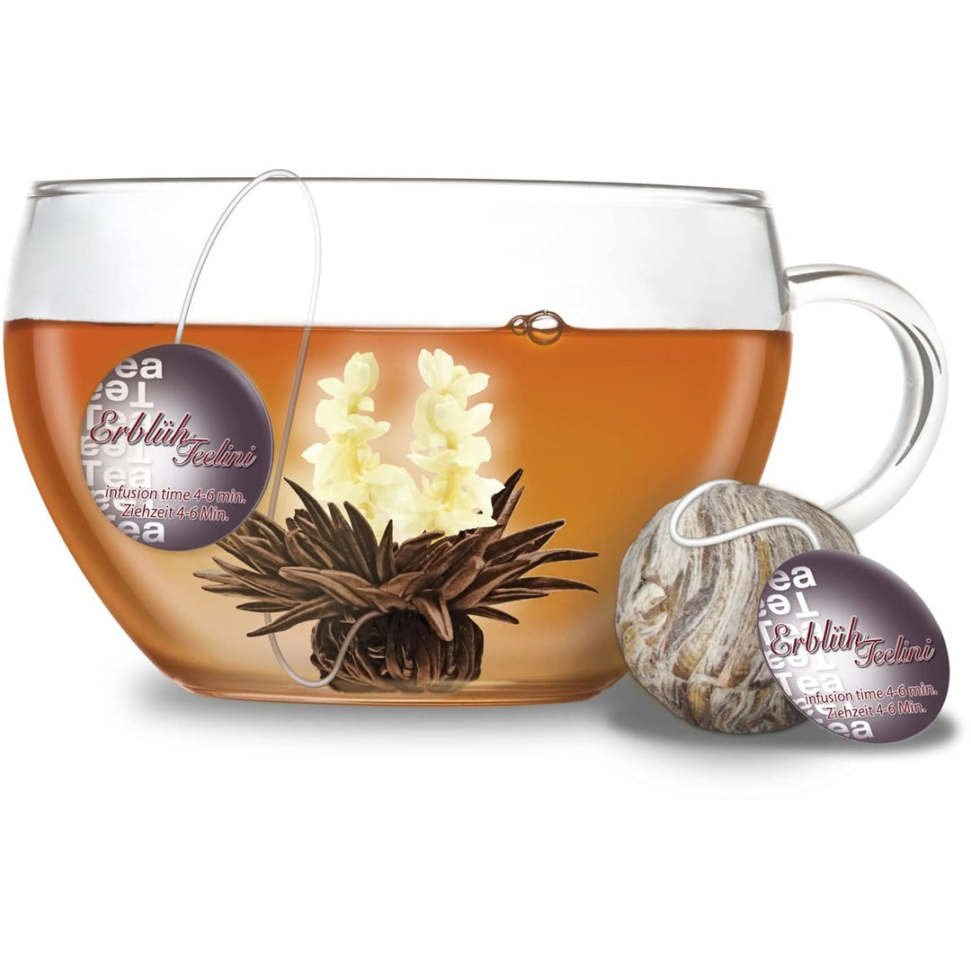 Creano Erblüh-Teelini schwarztee Geschenk-Set 'schwarzer Tee' 8 ErblühTeelini fein aromatisiert, 1 T