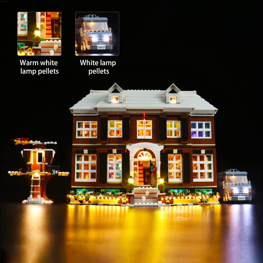 Led Licht Set für Lego Home Alone,Dekorations Led Beleuchtungs Set für Lego 21330 Exklusives Collect