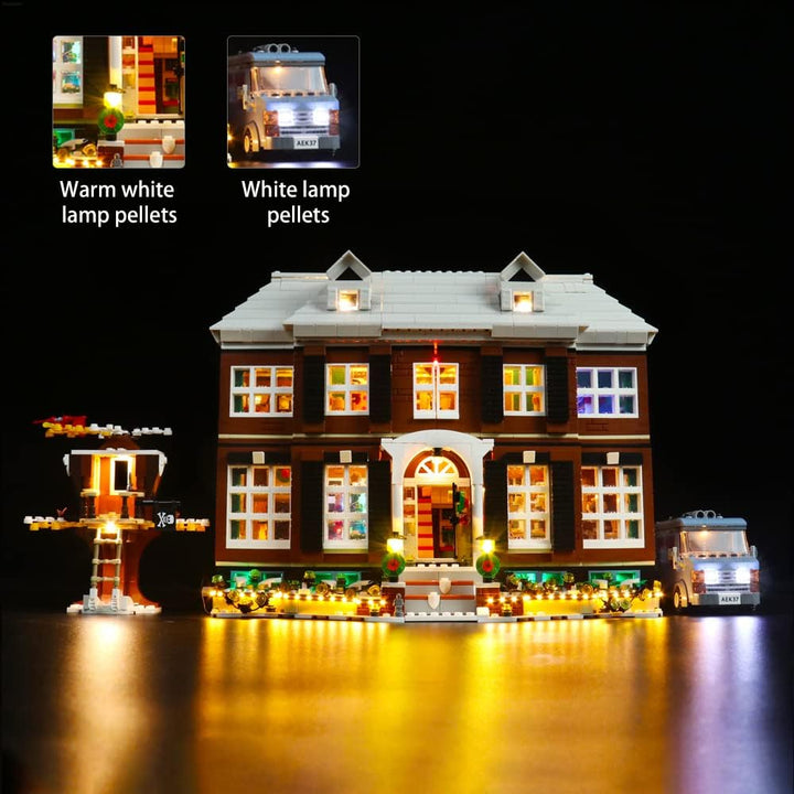Led Licht Set für Lego Home Alone,Dekorations Led Beleuchtungs Set für Lego 21330 Exklusives Collect