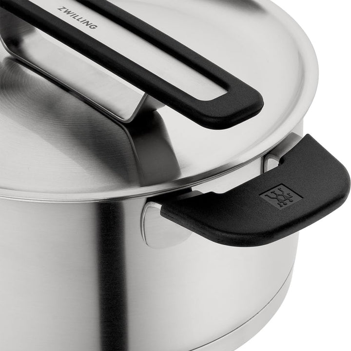 ZWILLING More Kochtopfset, 5-tlg, Deckelhalter, Induktion, Schwarz