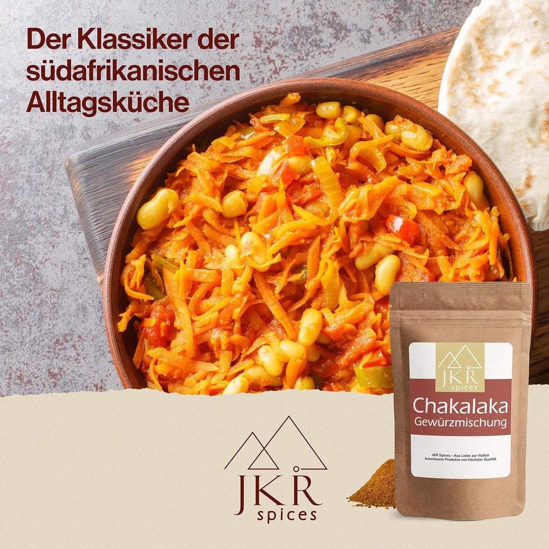 JKR Spices® 1000g Chakalaka Gewürz - Gewürz Mix für afrikanische Saucen | Gewürzmischung für Chakala
