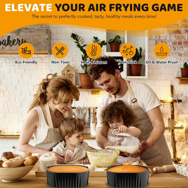 Silikonform HeissLuftfritteuse Zubehör für Philips Airfryer 5000 Serie XXL, 2 Silikonform Airfryer f