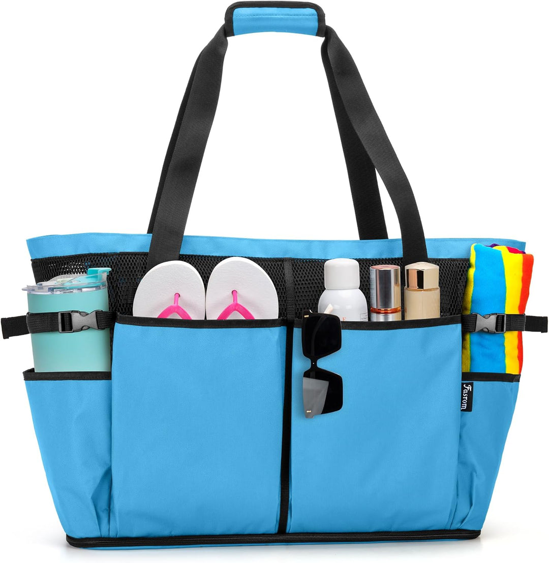 Fasrom Extra Grosse Netz Strandtasche, Übergrosse Strandtasche für Strandausflug (Patent Angemeldet)