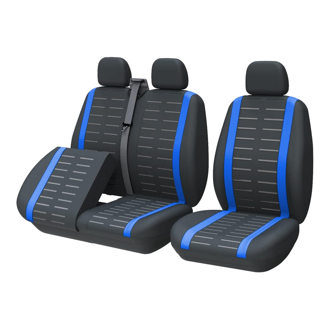 TOYOUN Universal Sitzbezüge Auto für Transporter LKW - Kompatibel mit Geteilter Basis Sitzunterseite