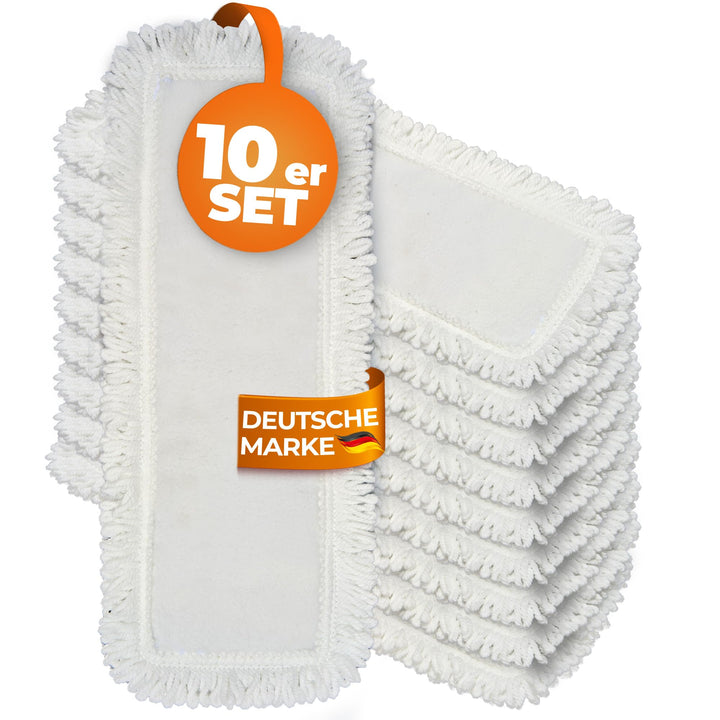 Wischmopp Bezug für Ecken & Fugen - Bodenwischer, Wischbezug von WOWtowelz – 40 cm Variante - 10er S
