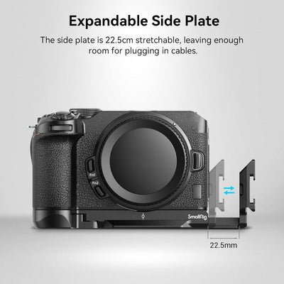 SMALLRIG Z30 L Bracket L Halterung für Nikon Z 30 mit Integrierter Schnellwechselplatte für Arca Sta