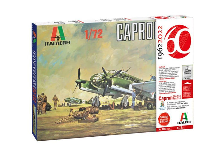 Italeri 0106 1:72 Caproni CA.313/314 Vintage - Bausatz, Standmodellbau, Basteln, Hobby, Kleben, Plas