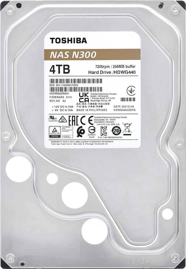 Toshiba N300 NAS 3.5" 4000GB SATA