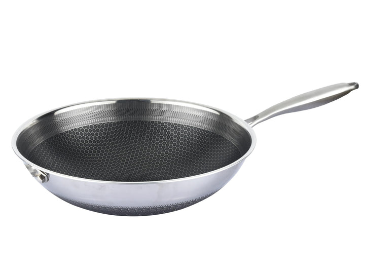 Wok Pfanne Wokpfanne Bratpfanne Edelstahl Induktion Ø32cm CF-PW32N