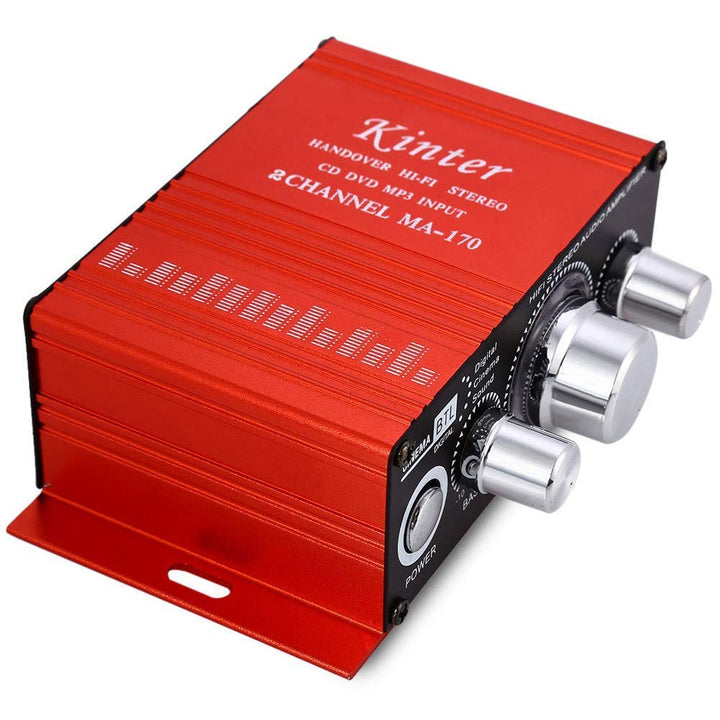 MA-170 Auto Endverstärker Digital Player HiFi Stereo 2CH 20W RMS CD DVD MP3 Subwoofer Home AMP