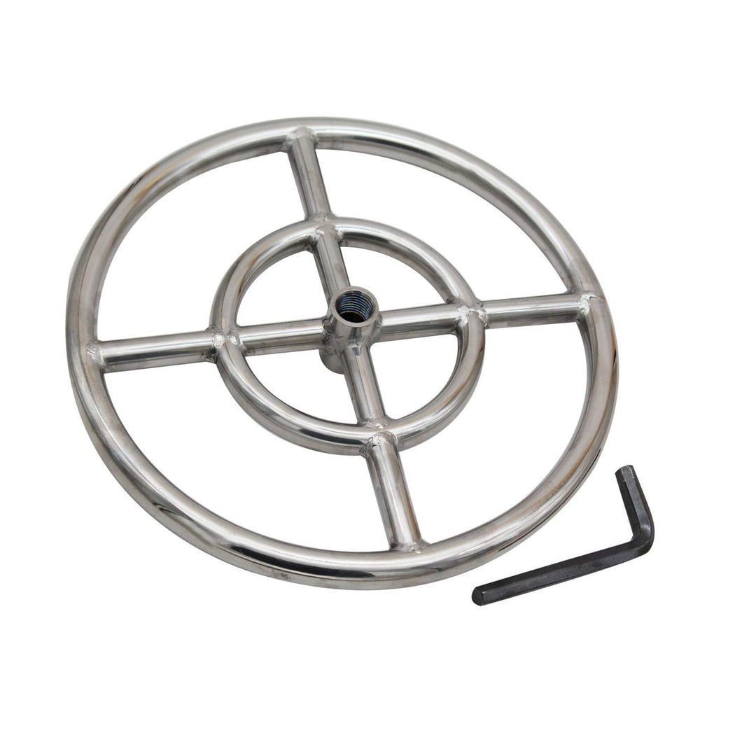 Meter Star 304 Edelstahl Propangas-Feuerstelle Ringbrenner