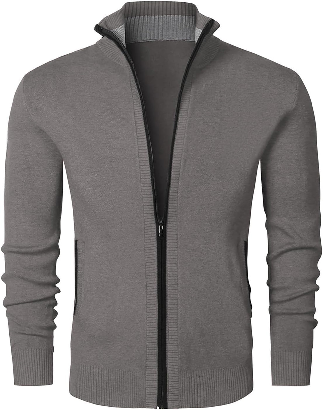 JMIERR Strickjacke Herren Cardigan Fleecejacke Sweatjacke Trachtenjacke Gestrickt Wintermantel mit R