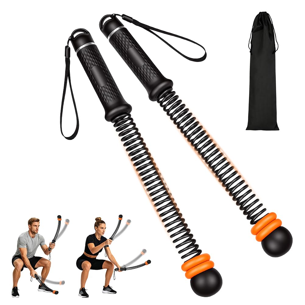 Vicloon Battle Rope, 2 Stück Verstellbares Ropeless Battle Ropes, Battles Rope Ohne Seil, Tragbar Sc