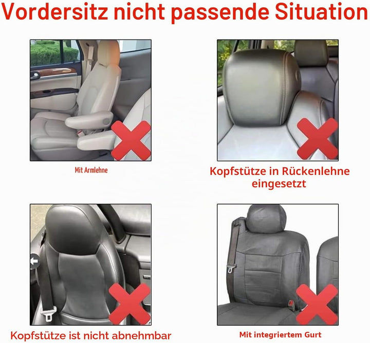 CGEAMDY 2er Set Autositzbezügemit Geprägten Körnern, Universell Sitzbezug Auto Sitzschoner Kompatibe