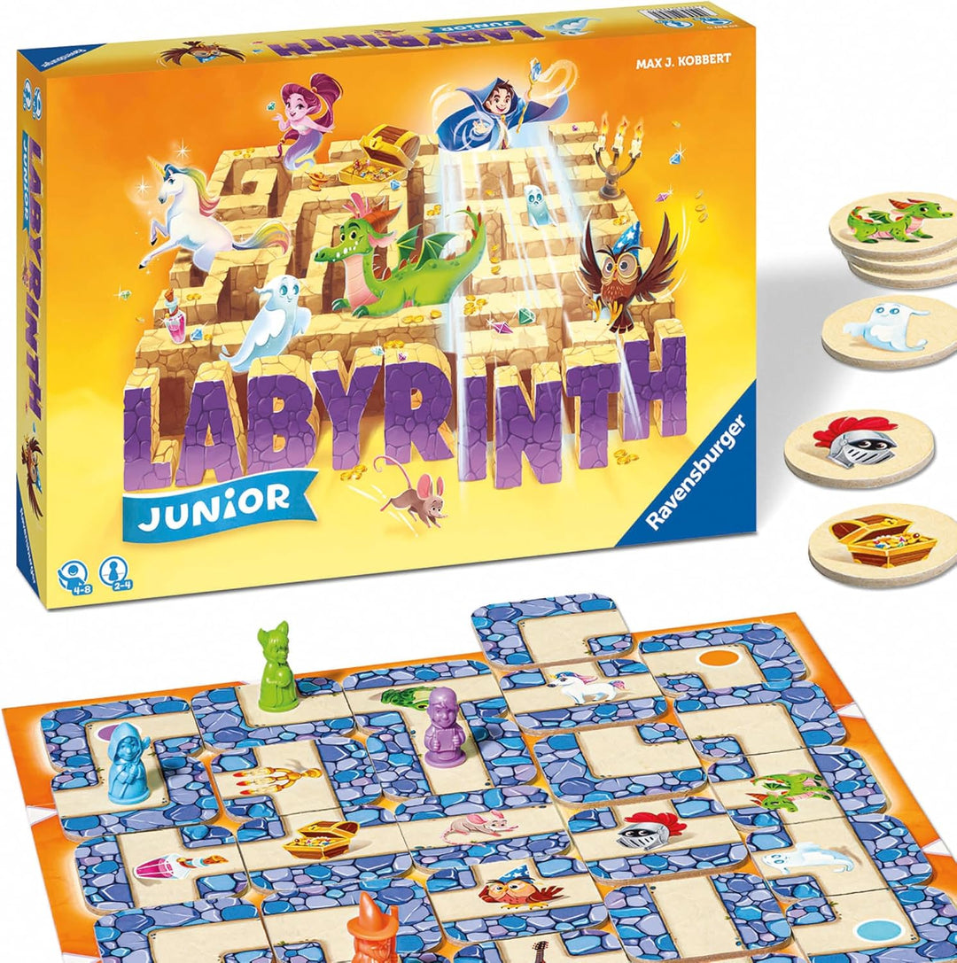 Ravensburger Kinderspiel 20847 - Junior Labyrinth - Familienklassiker für die Kleinen, Spiel für Kin