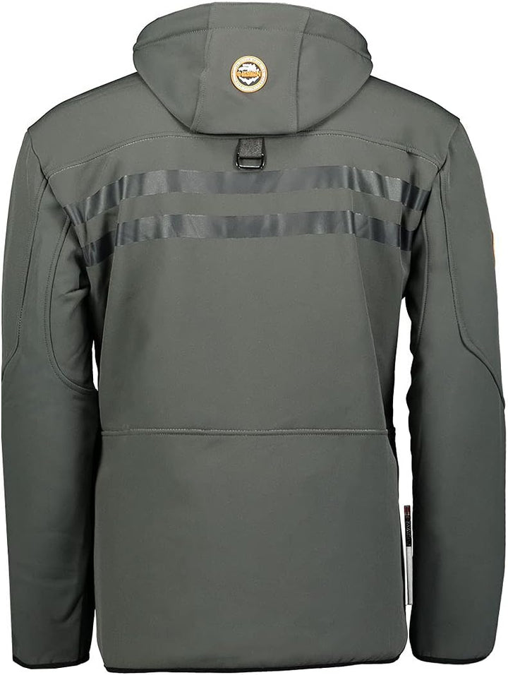 Geographical Norway Herren Softshell Outdoor Jacke Rainman Turbo-Dry Kapuze S Grau, S Grau