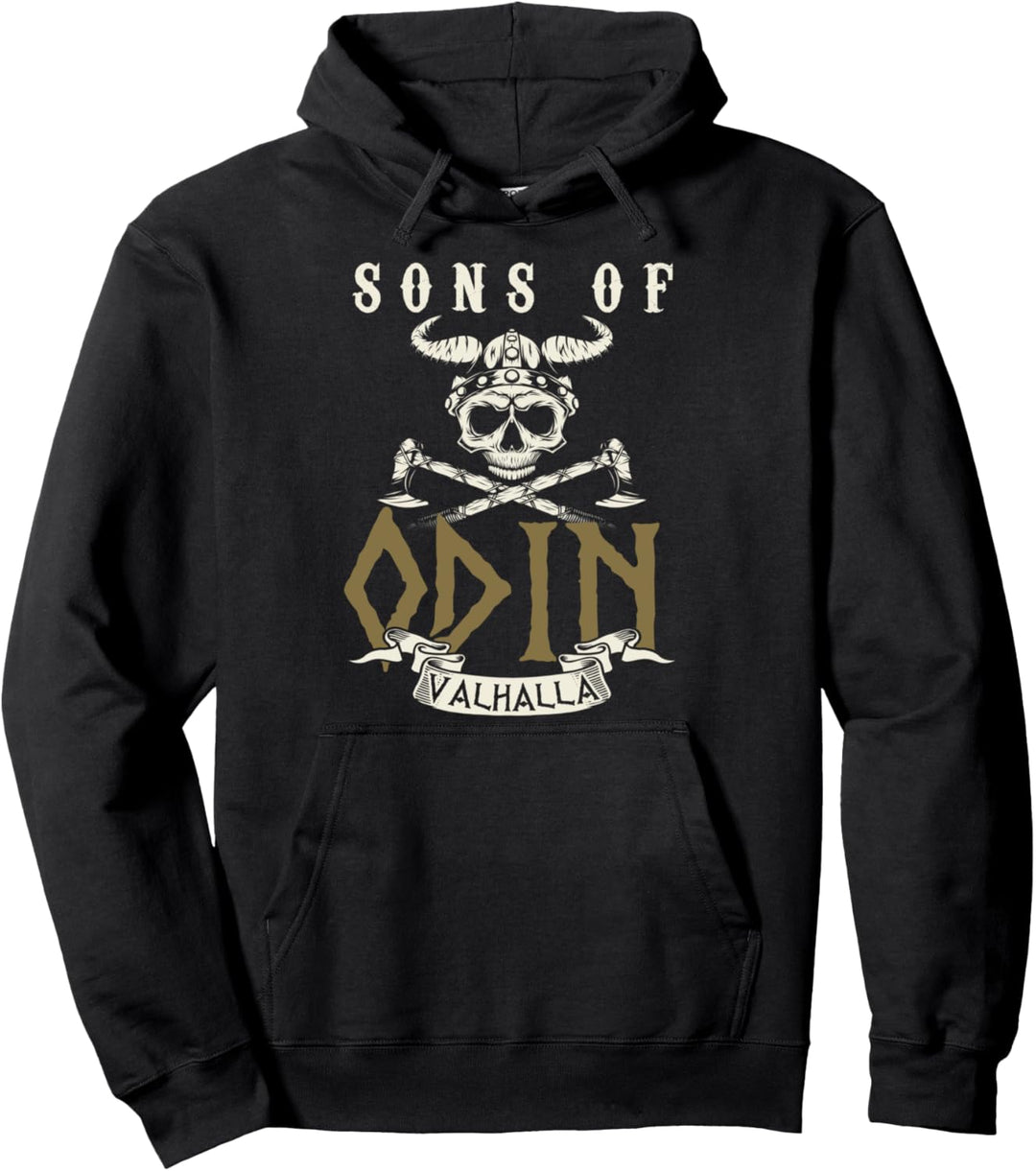 Sons Of Odin Valhalla Wikinger Walhalla Spruch Pullover Hoodie
