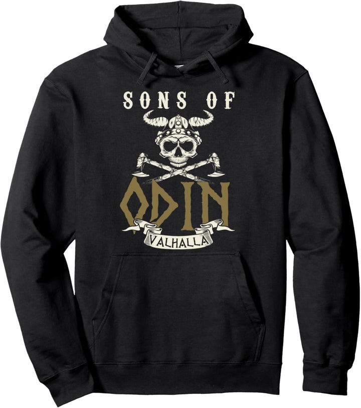 Sons Of Odin Valhalla Wikinger Walhalla Spruch Pullover Hoodie