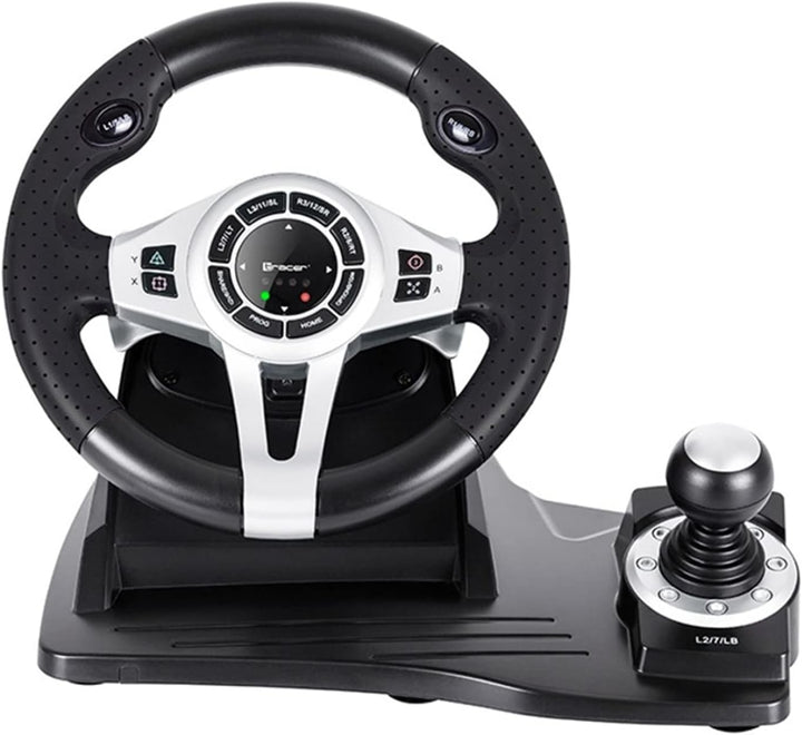 Tracer Roadster 4 in 1 Lenkrad für PC/PS3/PS4/Xone 2-Pedalset Ganghebel 270-Grad-Rotationswinkel