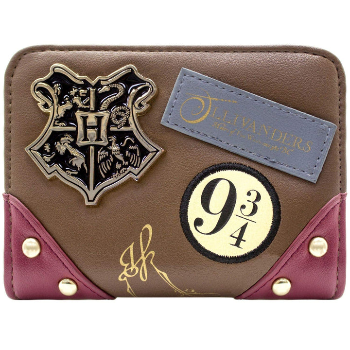Hogwarts Harry Potter Wappen Ollivanders Geldbörse/Geldbeutel Portemonnaie Bi-Fold mit Münzfach & Ka