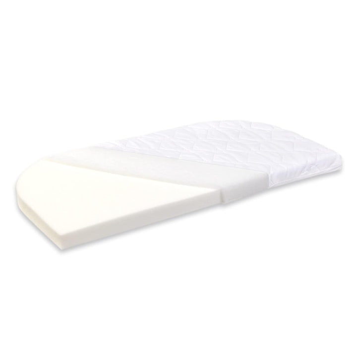 babybay Maxi Comfort Plus Beistellbett, weiss lackiert mit Matratze Classic Cotton Soft Weiss Lackie