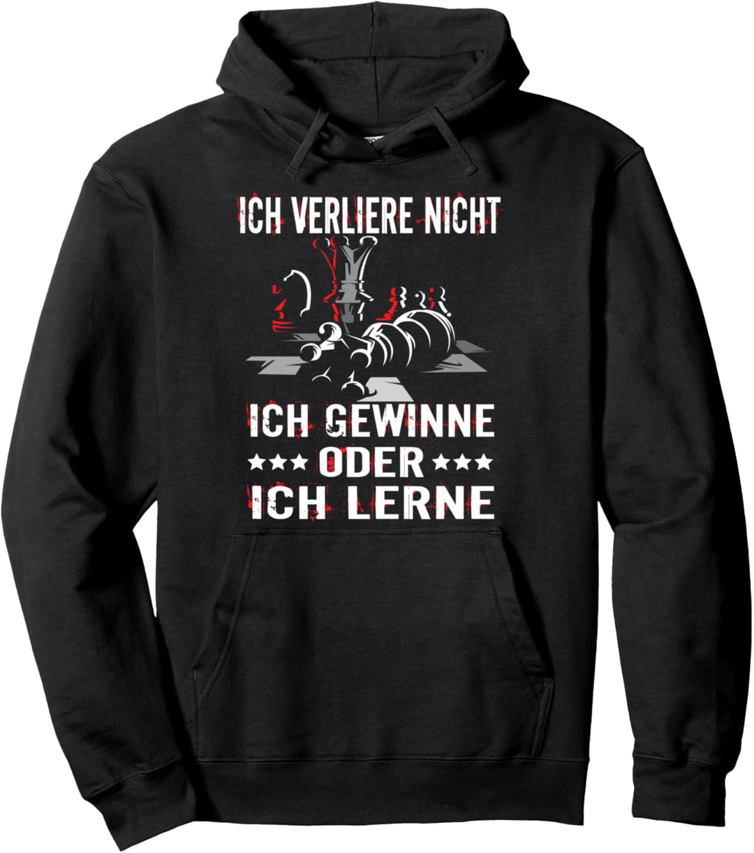 Schach Spruch für Verein Schachspieler Motivation Denksport Pullover Hoodie