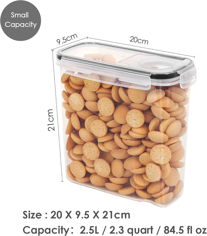 Vtopmart 2.5L Vorratsdosen Set,Müsli Schüttdose & Frischhaltedosen, BPA frei Kunststoff Vorratsdosen
