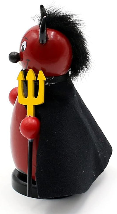 Dekohelden24 Teuflisch gut aussehende Räucherfigur, ca. 13 cm, Kleiner Teufel, Kleiner Teufel