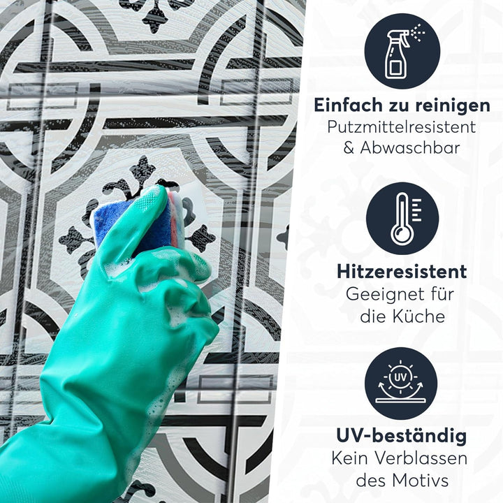 CREATISTO Mosaik Klebefliesen Stickerfliesen Fliesenfolie - Aufkleber Sticker für Wandfliesen I Kleb