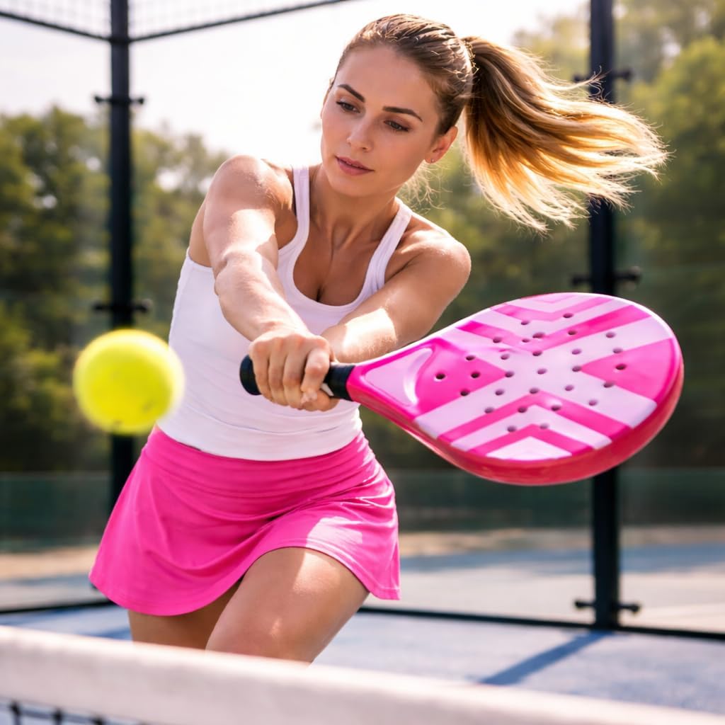 Padel Schläger Erwachsene Profi Racket Padelschläger Set mit Meshtasche Tennis Schläger für Anfänger