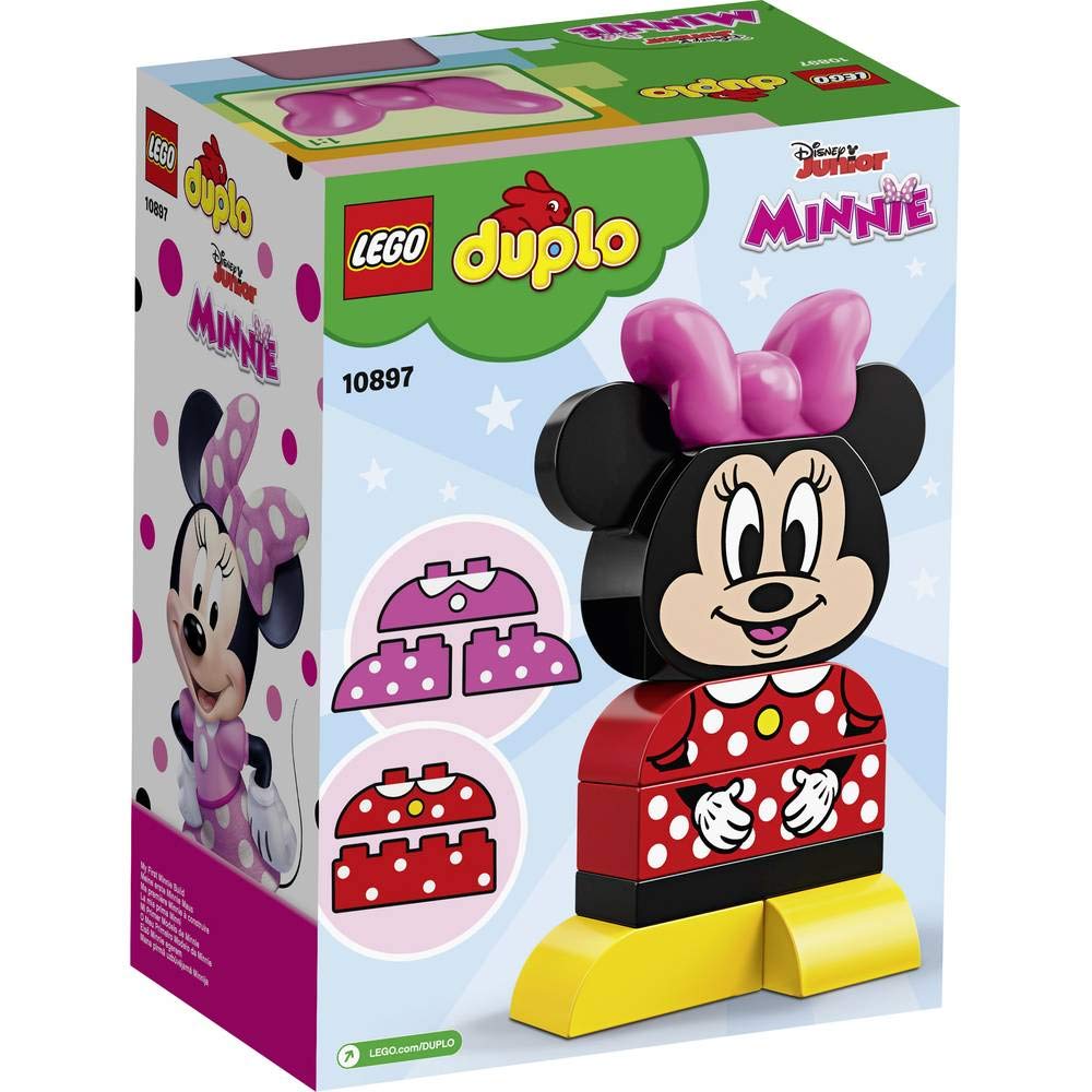 LEGO 10897 DUPLO Disney Meine erste Minnie Maus, Bauset mit 2 baubaren Outfits, Vorschulspielzeug fü