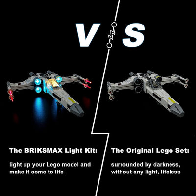 BRIKSMAX 75301 Led Licht für Lego Luke Skywalkers X-Wing Fighter - Compatible with Lego Star Wars Ba