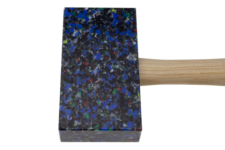 STUBAI SPENGLERHAMMER eckig bunt 155 × 85 × 35 mm | Hickorystiel ergonomisch | optimal ausbalanciert
