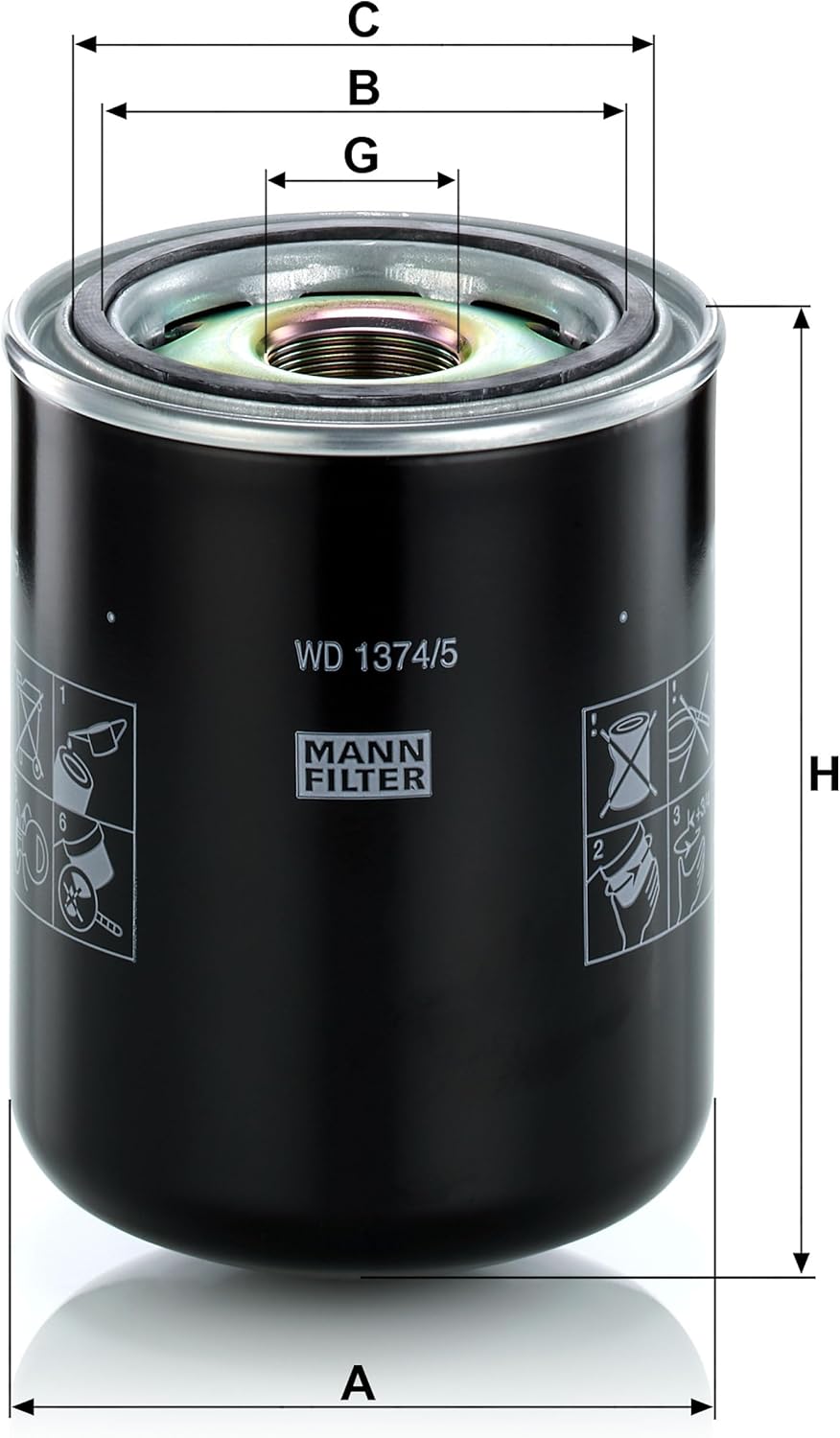 MANN-FILTER WD 1374/5 Ölfilter – Für PKW und Nutzfahrzeuge