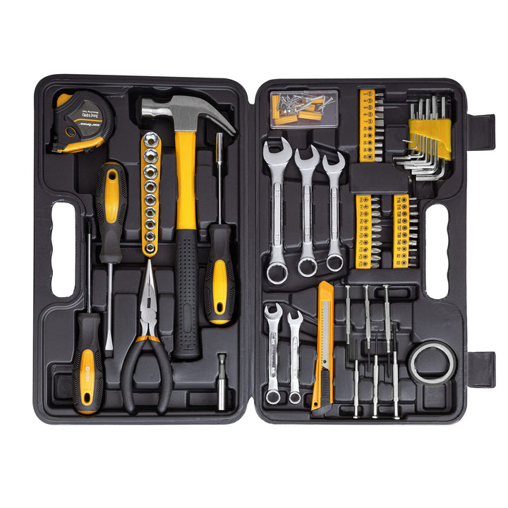 TUKIMA Cartman 148 Piece Tool Set General Hand Tool Kit with Plastic Toolbox Storage Case, Automotiv