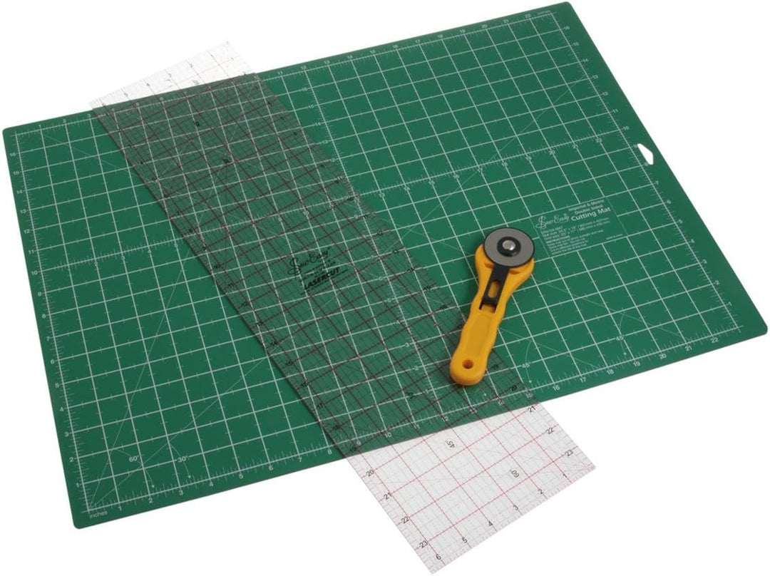 Sew Easy Quilter Set Das Grosse A2 Schneidematten Set (62x45,7cm) Mit Hilfslinien In Cm Und Inch, Sc