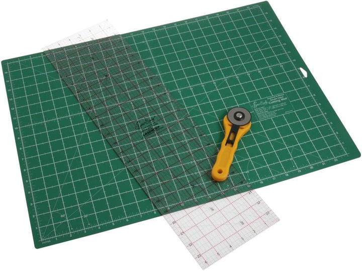 Sew Easy Quilter Set Das Grosse A2 Schneidematten Set (62x45,7cm) Mit Hilfslinien In Cm Und Inch, Sc