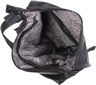 Voi 5Season Francis Schultertasche Leder 32 cm Schwarz, Schwarz