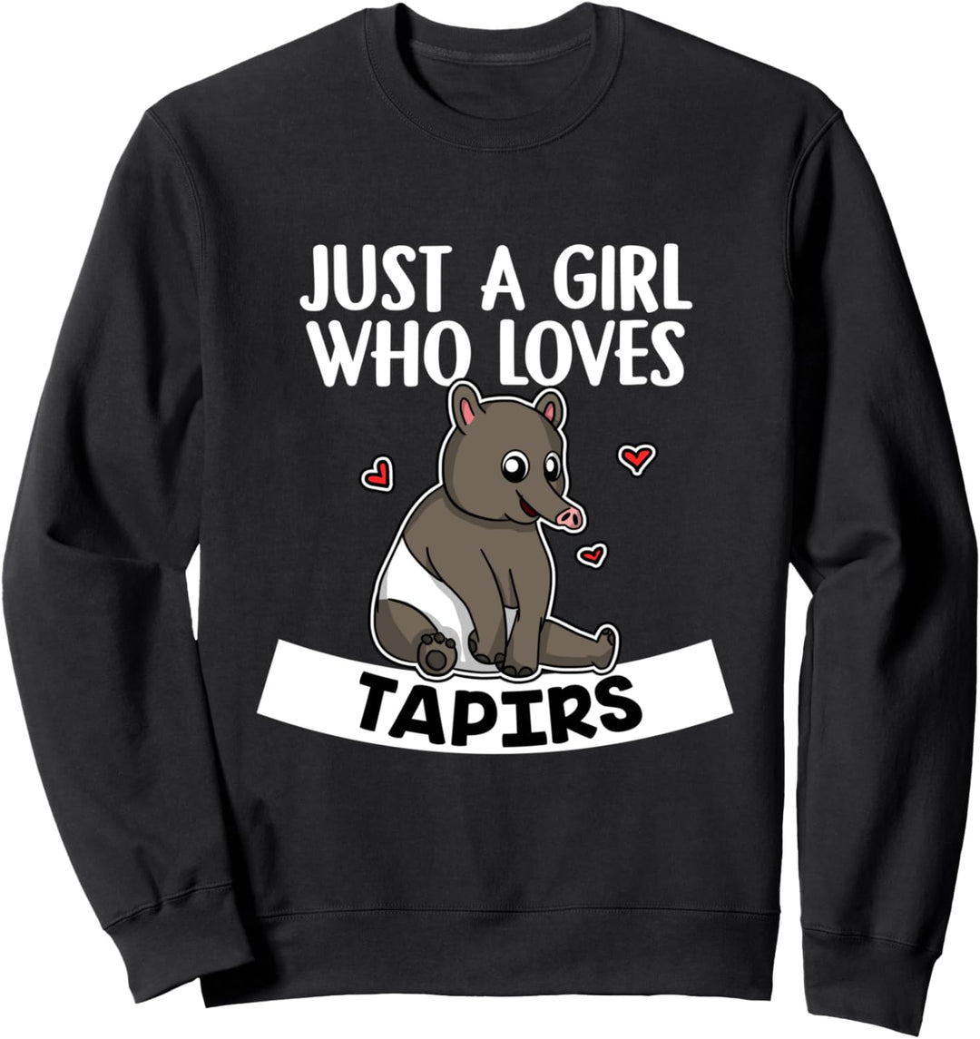 Just A Girl Who Loves Tapirs Lustiges Tapir Kostüm Sweatshirt