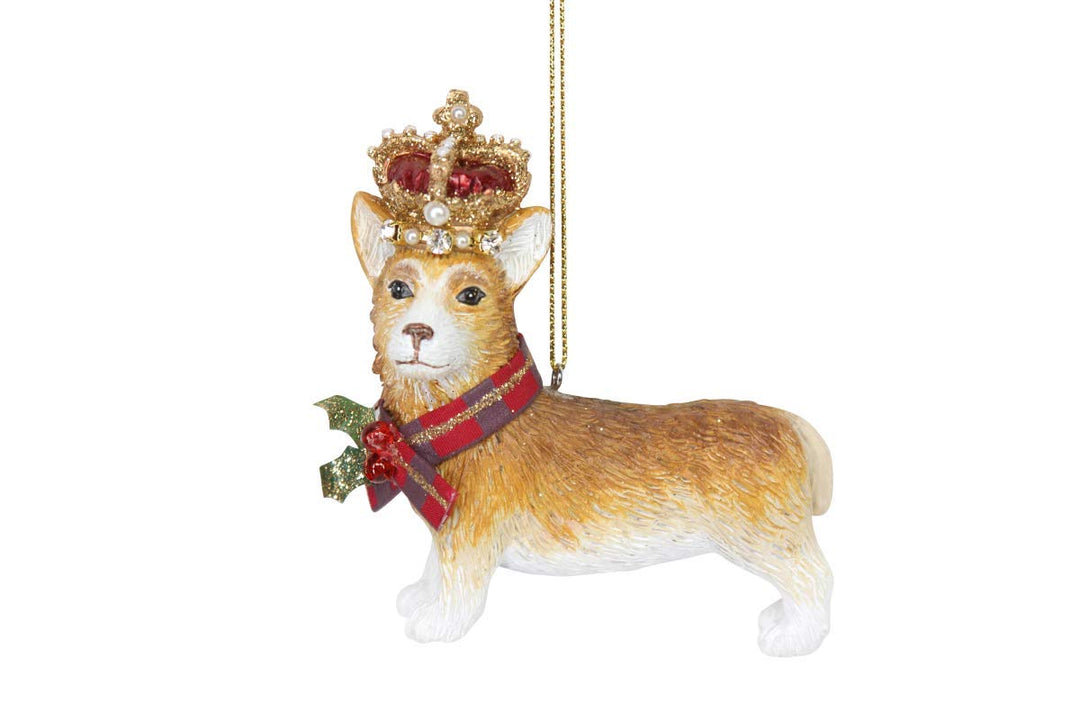 DOG WITH CROWN DECORATION - CORGI