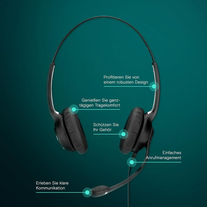 Sennheiser Auriculares Impact SC 260 USB MS II, BIAURICULARES