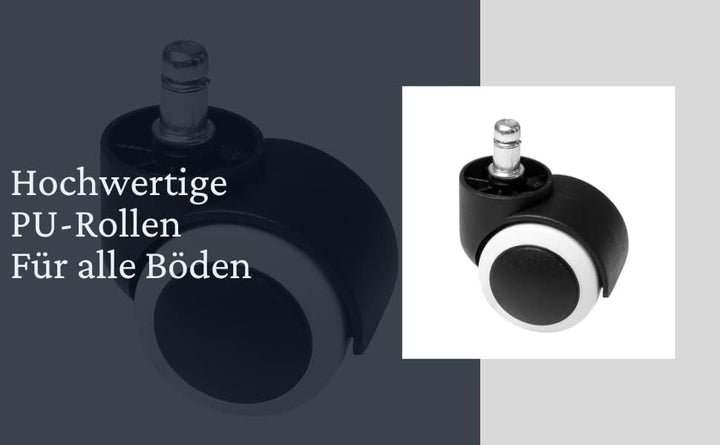 Sattelhocker - Extra breiter Sattelsuhl - Drehhocker Arbeitshocker Rollhocker mit Sattelsitz für Bür