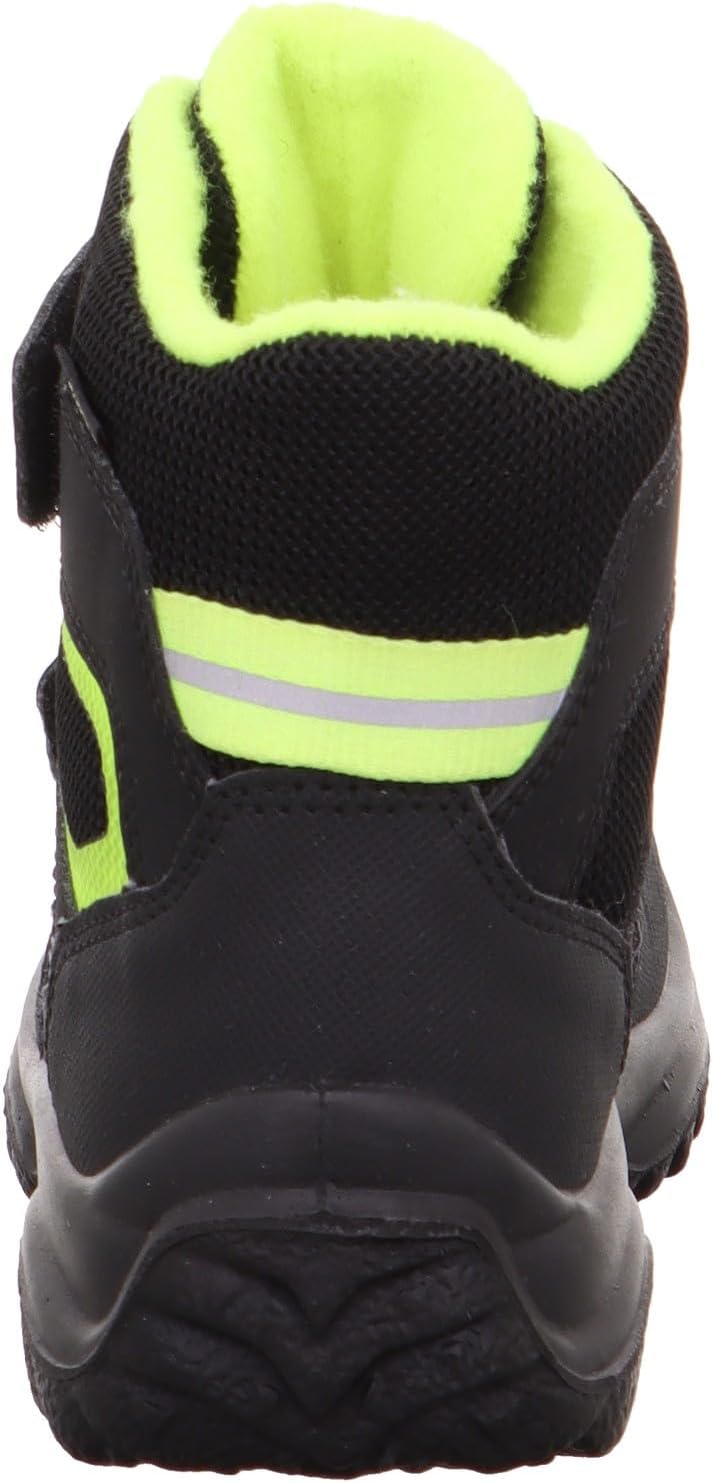 Superfit Jungen Snowcat Warm Gefütterte Gore-tex Schneestiefel 27 EU Weit Schwarz Gelb 0010, 27 EU W