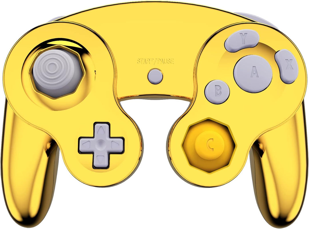 eXtremeRate Ersatz Grips Case Hülle kompatibel mit Nintendo Game Cube Controller, Griff Gehäuse & D-
