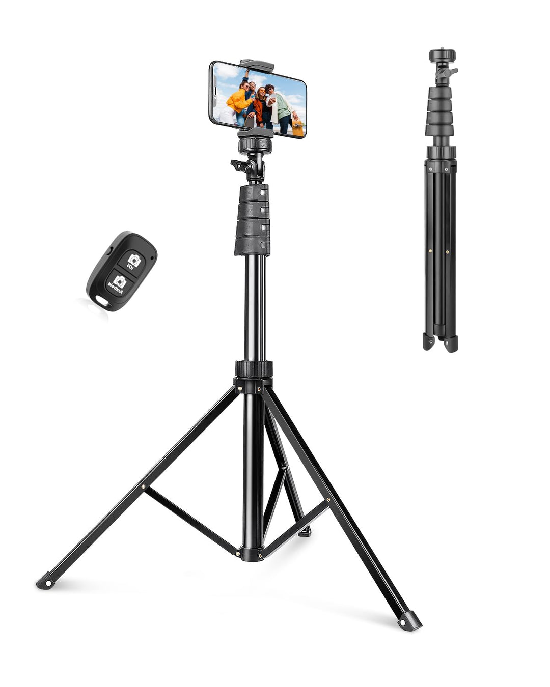 UBeesize 183cm Handy Stativ Ständer, Selfie Handy stativ mit Bluetooth Fernbedienung, Ausziehbar Sta