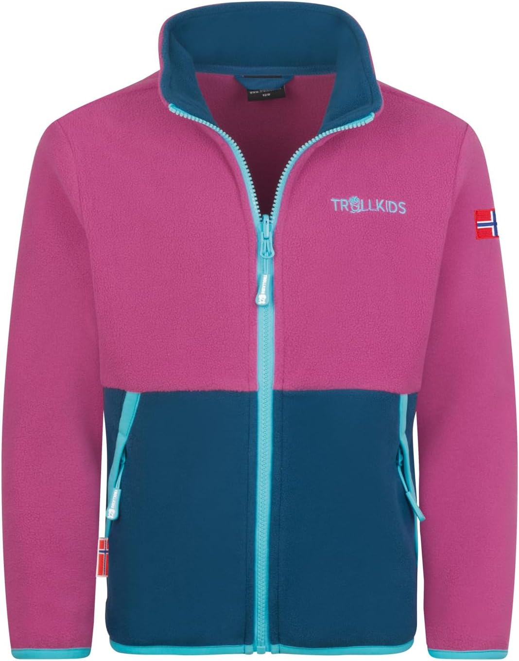 Trollkids wasserdichte atmungsaktive Kinder 3in1 Jacke mit verstellbarer Kapuze und Strickfleece-Inn