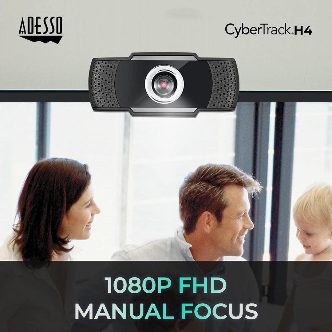 CyberTrack H4 Webcam HD 1080P inkl. Mikrofon, CYBERTRACK H4