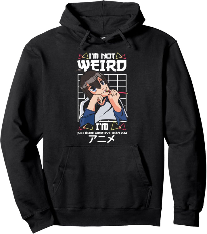 Ich bin einfach kreativer als du Anime Pullover Hoodie