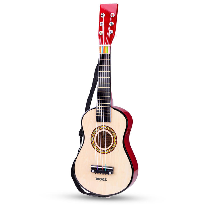 New Classic Toys - 10344 - Musikinstrument - Spielzeug Holzgitarre - Naturel, Naturel
